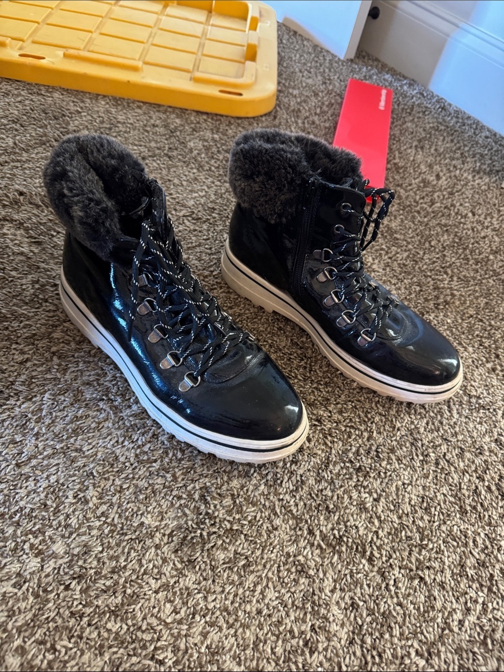 Women's winter zip up ankle Boots - Picture 3 of 6